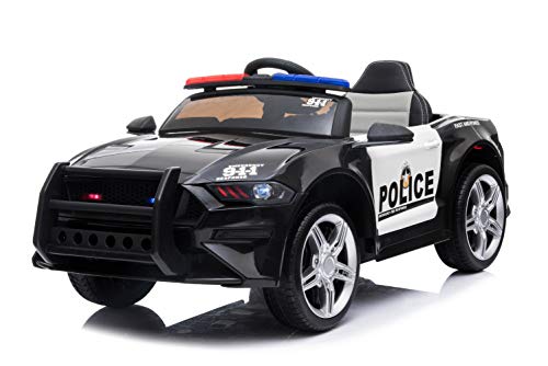 Kinderfahrzeug - Elektro Auto "Polizei Design -07" - 12V4,5AH Akku,2 Motoren- 2,4Ghz Fernsteuerung, MP3 von ES-TOYS