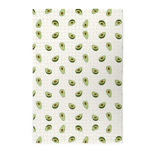 Avocado Print Premium Holzpuzzle - 1000 Teile - Plastikbox Verpackung von ESASAM