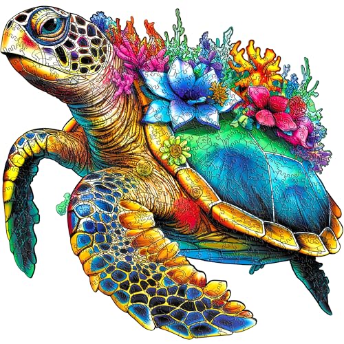 ESC WELT Holzpuzzle Schildkröte 500 Teile - Anspruchsvolles Denkspiel für Kinder & Erwachsene - Umweltfreundliches & Unterhaltsames Lernspielzeug - Herausforderndes Spiel - Denkspiel aus Holz ESC WELT Holzpuzzle Schildkröte 500 Teile - Anspruchsvolles Denkspiel für Kinder & Erwachsene - Umweltfreundliches & Unterhaltsames Lernspielzeug - Herausforderndes Spiel - Denkspiel aus Holz von ESC WELT