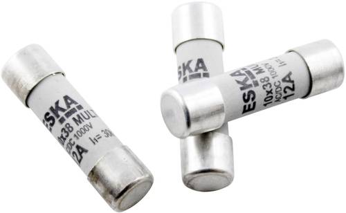 ESKA 1038320 1038320 Feinsicherung (Ø x L) 10.3mm x 38mm 2A 500V Träge -T- Inhalt von ESKA