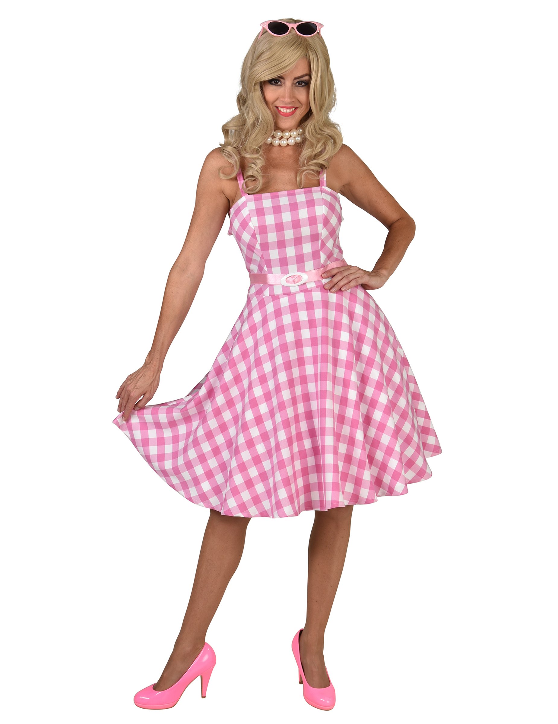 50er-Jahre-Puppe Kleid Vichy rosa Damen 50er-Jahre-Puppe Kleid Vichy rosa Damen von ESPA