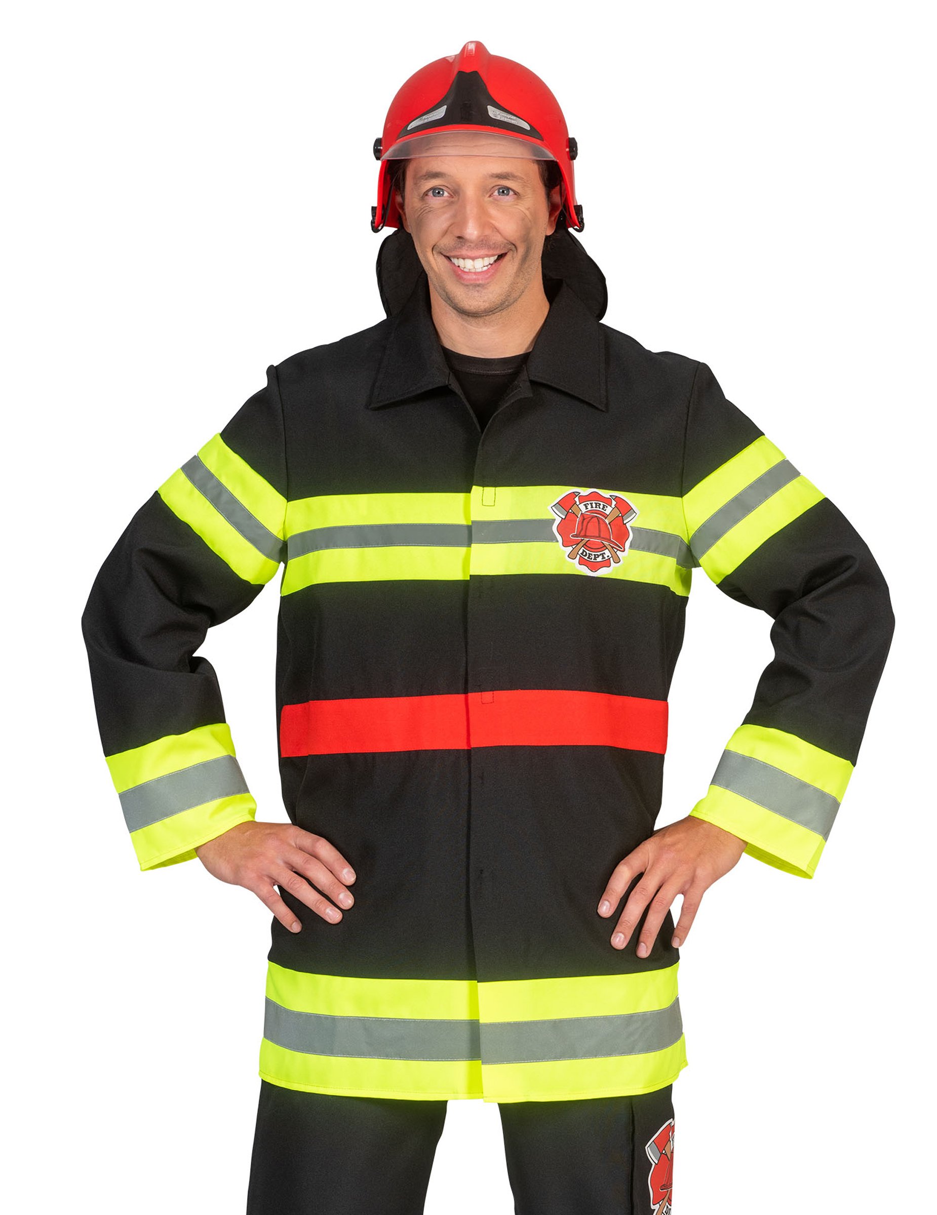 Feuerwehrjacke für Erwachsene schwarz Feuerwehrjacke für Erwachsene schwarz von ESPA