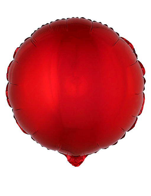 Folienballon rund rot 45 cm von ESPA