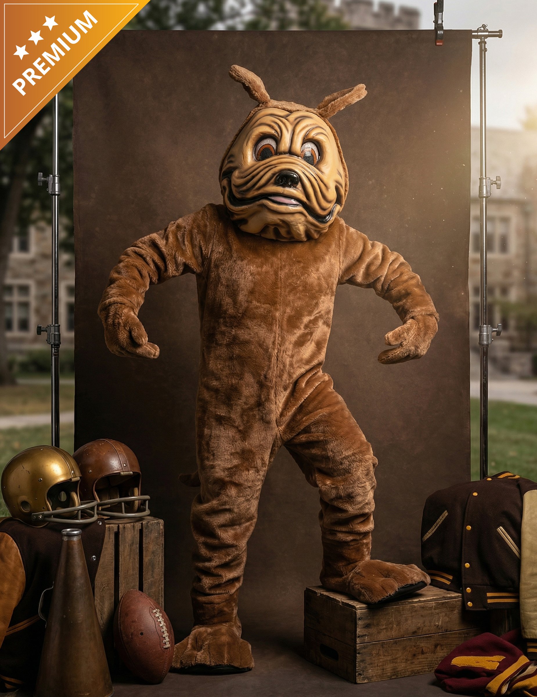 Hund Maskottchen Kostüm Braun für Erwachsene Hund Maskottchen Kostüm Braun für Erwachsene von ESPA