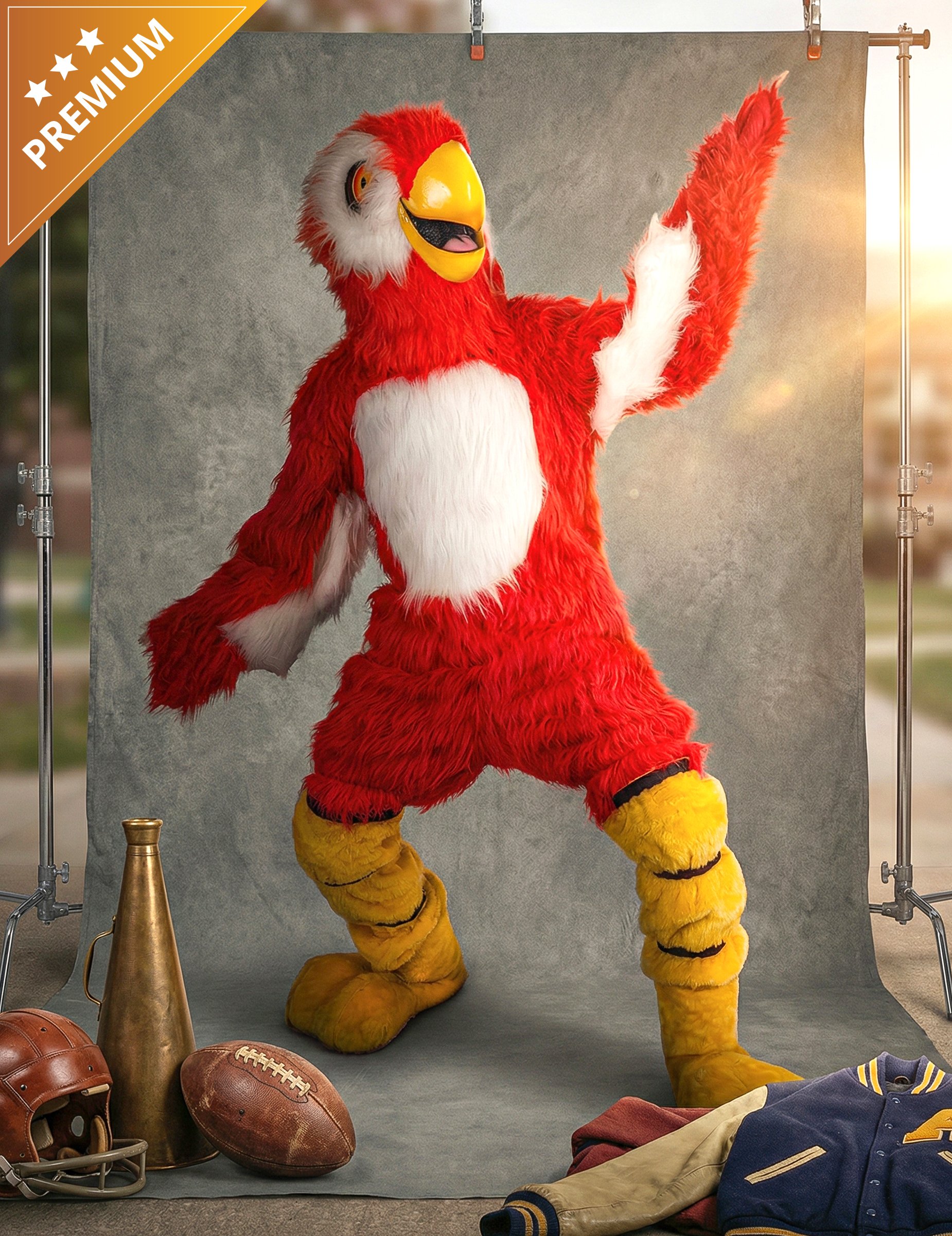 Papagei Maskottchen Kostüm Rot Erwachsene Papagei Maskottchen Kostüm Rot Erwachsene von ESPA