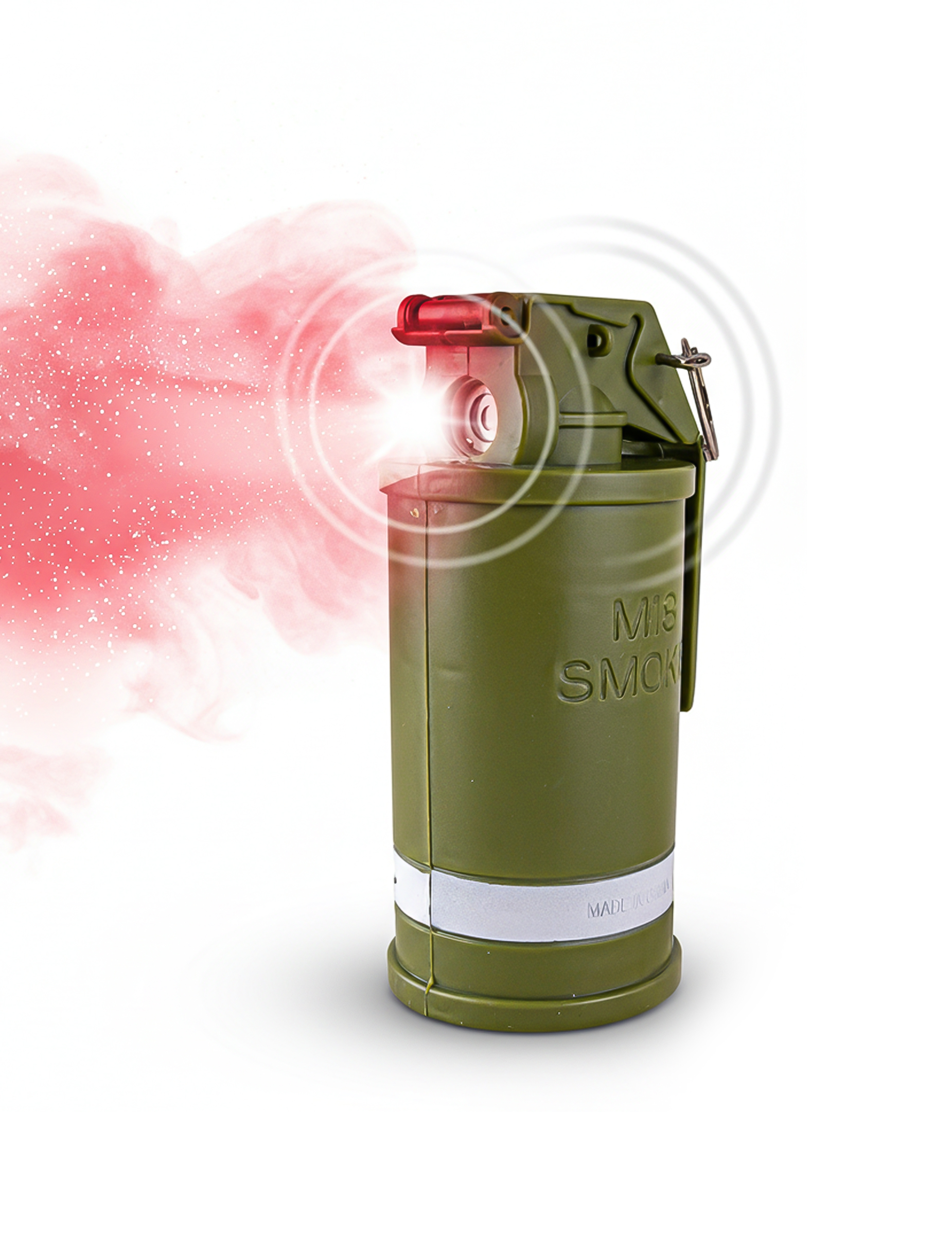 Spielzeug-Handgranate Sound mit Rauch, Licht und Ton für alle olivgrün Spielzeug-Handgranate Sound mit Rauch, Licht und Ton für alle olivgrün von ESPA