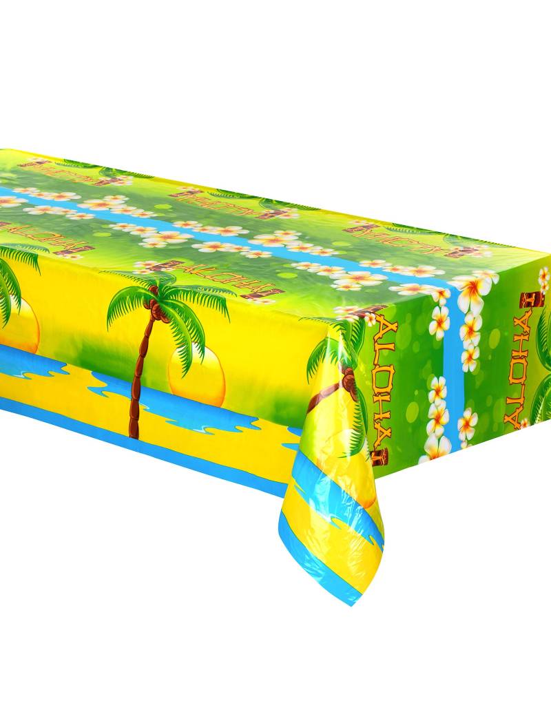 Tischdecke "Aloha" Hawaii-Muster bunt 135x270cm von ESPA