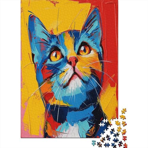 American Shorthair Kat Puzzle 1000 Teile,Puzzlespiel Für Erwachsene,Impossible Puzzle,Puzzle GesKükenlichkeitsspiel Für Die Ganze Familie, Geschenke Puzzel 1000pcs (75x50 von ESPLJQRYX