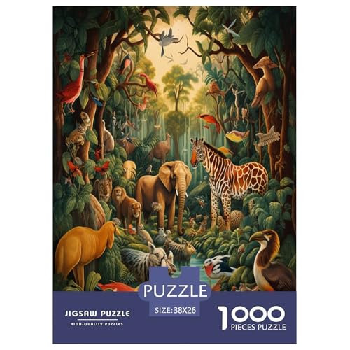 Dschungeltiere Puzzle 1000 Teile Schwer Puzzle Spielzeug Lernspiel Impossible Herausforderung Spielzeug Für Erwachsene Und Kinder Ab 12 Jahren 38x26cm/1000pcs Dschungeltiere Puzzle 1000 Teile Schwer Puzzle Spielzeug Lernspiel Impossible Herausforderung Spielzeug Für Erwachsene Und Kinder Ab 12 Jahren 38x26cm/1000pcs von ESPLJQRYX