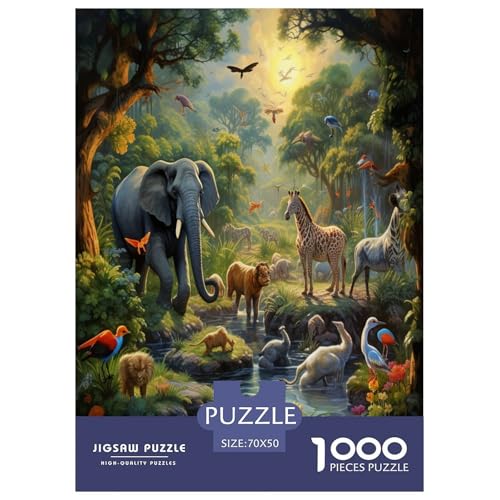 Dschungeltiere Puzzle 1000 Teile Schwer Puzzle Spielzeug Lernspiel Impossible Herausforderungsspielzeug Für Erwachsene Und Kinder Ab 12 Jahren 70x50cm/1000pcs Dschungeltiere Puzzle 1000 Teile Schwer Puzzle Spielzeug Lernspiel Impossible Herausforderungsspielzeug Für Erwachsene Und Kinder Ab 12 Jahren 70x50cm/1000pcs von ESPLJQRYX