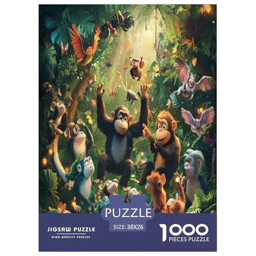 Dschungeltiere Puzzle 1000 Teile Schwer Puzzle Spielzeug Pädagogisches Spiel Impossible Herausforderungsspielzeug Für Erwachsene Und Kinder Ab 14 Jahren 38x26cm/1000pcs Dschungeltiere Puzzle 1000 Teile Schwer Puzzle Spielzeug Pädagogisches Spiel Impossible Herausforderungsspielzeug Für Erwachsene Und Kinder Ab 14 Jahren 38x26cm/1000pcs von ESPLJQRYX