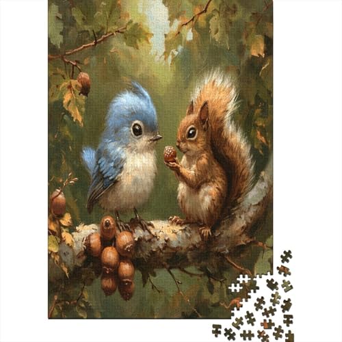 Eichhörnchen Puzzle 1000 Teile Puzzle Für Erwachsene Und Kinder Ab 14 Jahren Puzzel 1000pcs (75x50cm) von ESPLJQRYX