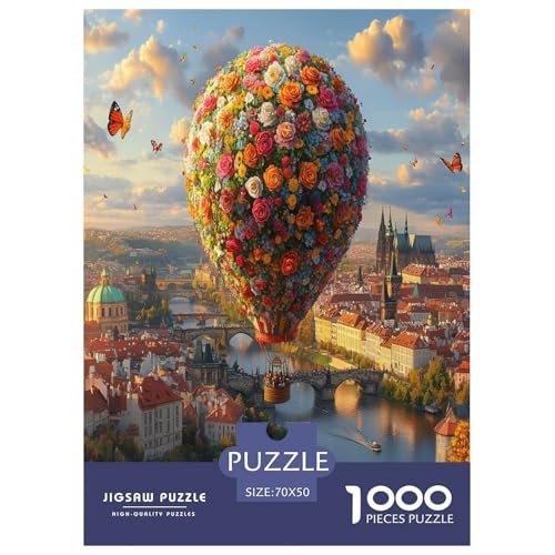 Heißluftballon Puzzle 1000-teilige Schwer Puzzle Spielzeug Lernspiel Impossible Herausforderungsspielzeug Für Erwachsene Und Kinder Ab 12 Jahren 70x50cm/1000pcs Heißluftballon Puzzle 1000-teilige Schwer Puzzle Spielzeug Lernspiel Impossible Herausforderungsspielzeug Für Erwachsene Und Kinder Ab 12 Jahren 70x50cm/1000pcs von ESPLJQRYX