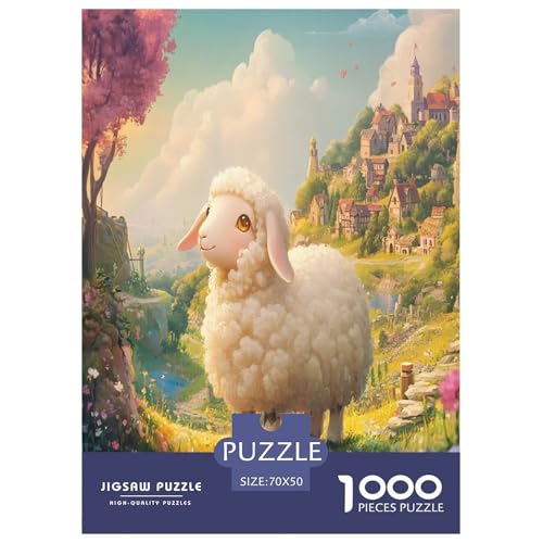Lamm Puzzles 1000 Teile Schwer Puzzle Spielzeug Lernspiel Impossible Herausforderungsspielzeug Für Erwachsene Und Kinder Ab 14 Jahren 70x50cm/1000pcs Lamm Puzzles 1000 Teile Schwer Puzzle Spielzeug Lernspiel Impossible Herausforderungsspielzeug Für Erwachsene Und Kinder Ab 14 Jahren 70x50cm/1000pcs von ESPLJQRYX