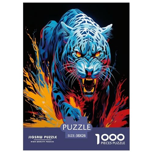 Leopard Puzzle 1000 Teile Schwer Puzzle Spielzeug Pädagogisches Spiel Impossible Herausforderungsspielzeug Für Erwachsene Und Kinder Ab 14 Jahren 38x26cm/1000pcs Leopard Puzzle 1000 Teile Schwer Puzzle Spielzeug Pädagogisches Spiel Impossible Herausforderungsspielzeug Für Erwachsene Und Kinder Ab 14 Jahren 38x26cm/1000pcs von ESPLJQRYX