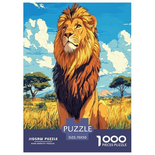 Löwen Puzzle 1000 Teile Schwer Puzzle Spielzeug Pädagogisches Spiel Impossible Herausforderungsspielzeug Für Erwachsene Und Kinder Ab 14 Jahren 70x50cm/1000pcs Löwen Puzzle 1000 Teile Schwer Puzzle Spielzeug Pädagogisches Spiel Impossible Herausforderungsspielzeug Für Erwachsene Und Kinder Ab 14 Jahren 70x50cm/1000pcs von ESPLJQRYX
