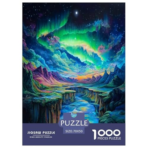 Nordlichter Puzzles 1000 Teile Schwer Puzzle Spielzeug Lernspiel Impossible Herausforderungsspielzeug Für Erwachsene Und Kinder Ab 12 Jahren 70x50cm/1000pcs Nordlichter Puzzles 1000 Teile Schwer Puzzle Spielzeug Lernspiel Impossible Herausforderungsspielzeug Für Erwachsene Und Kinder Ab 12 Jahren 70x50cm/1000pcs von ESPLJQRYX