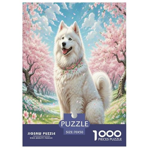 Samoyed Hund Puzzles 1000 Teile Schwer Puzzle Spielzeug Lernspiel Impossible Herausforderung Spielzeug Für Erwachsene Und Kinder in Bewährter 70x50cm/1000pcs Samoyed Hund Puzzles 1000 Teile Schwer Puzzle Spielzeug Lernspiel Impossible Herausforderung Spielzeug Für Erwachsene Und Kinder in Bewährter 70x50cm/1000pcs von ESPLJQRYX