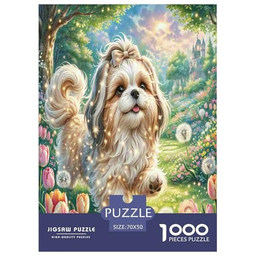 Shih Tzu Puzzles 1000 Teile Schwer Puzzle Spielzeug Lernspiel Impossible Herausforderung Spielzeug Für Erwachsene Und Kinder in Bewährter 70x50cm/1000pcs Shih Tzu Puzzles 1000 Teile Schwer Puzzle Spielzeug Lernspiel Impossible Herausforderung Spielzeug Für Erwachsene Und Kinder in Bewährter 70x50cm/1000pcs von ESPLJQRYX