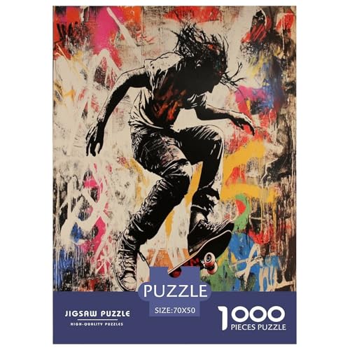 Skateboarding Puzzles 1000 Teile Schwer Puzzle Spielzeug Pädagogisches Spiel Impossible Herausforderung Spielzeug Für Erwachsene Kinder 70x50cm/1000pcs Skateboarding Puzzles 1000 Teile Schwer Puzzle Spielzeug Pädagogisches Spiel Impossible Herausforderung Spielzeug Für Erwachsene Kinder 70x50cm/1000pcs von ESPLJQRYX