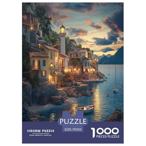 Sonnenuntergang am Hafen Puzzle 1000 Teile Schwer Puzzle Spielzeug Lernspiel Impossible Herausforderung Spielzeug Für Erwachsene Und Kinder in Bewährter 70x50cm/1000pcs Sonnenuntergang am Hafen Puzzle 1000 Teile Schwer Puzzle Spielzeug Lernspiel Impossible Herausforderung Spielzeug Für Erwachsene Und Kinder in Bewährter 70x50cm/1000pcs von ESPLJQRYX