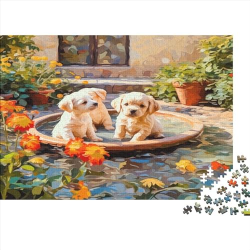 Welpen Puzzlespiel 1000 Teile Puzzle Für Erwachsene Und Kinder Ab 14 Jahren, Erwachsenen Puzzlespiel Puzzel 1000pcs (75x50cm) von ESPLJQRYX