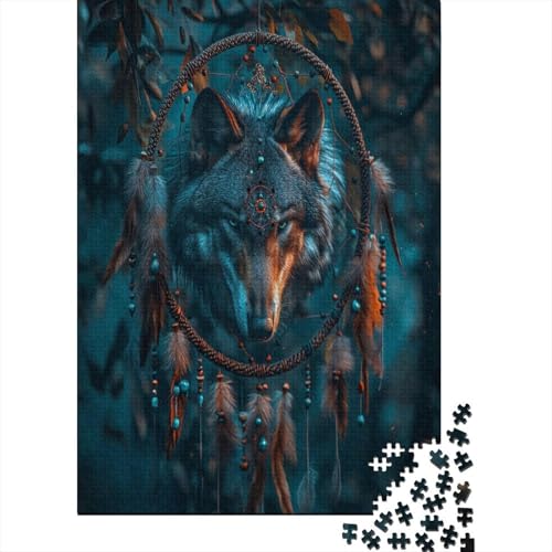 Wolf Puzzle 1000 Teile Puzzles Für Erwachsene Lernspiel Herausforderungsspielzeug 1000-teilige Puzzlespiel Für Erwachsene Kinder Puzzel 1000pcs (75x50cm) von ESPLJQRYX