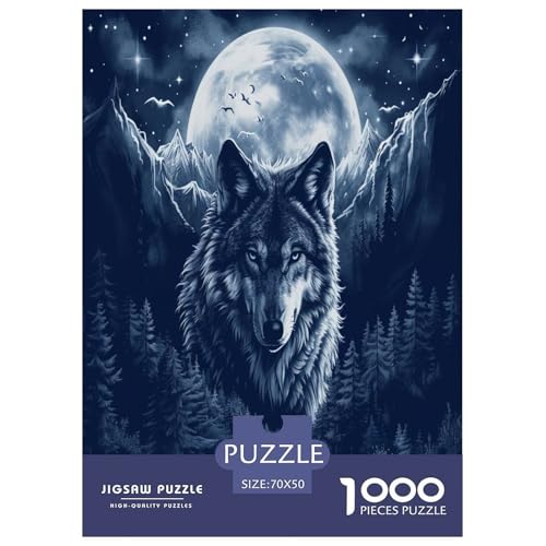 Wolf Puzzle 1000 Teile Schwer Puzzle Spielzeug Lernspiel Impossible Herausforderungsspielzeug Für Erwachsene Und Kinder Ab 12 Jahren 70x50cm/1000pcs Wolf Puzzle 1000 Teile Schwer Puzzle Spielzeug Lernspiel Impossible Herausforderungsspielzeug Für Erwachsene Und Kinder Ab 12 Jahren 70x50cm/1000pcs von ESPLJQRYX