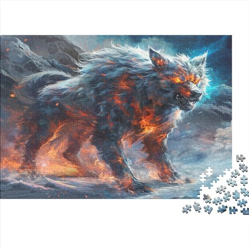 Wolf Puzzlespiel 1000 Teile Puzzle Für Erwachsene Und Kinder Ab 14 Jahren, Puzzle-Motiv Erwachsenen Puzzlespiel Puzzel 1000pcs (75x50cm) von ESPLJQRYX