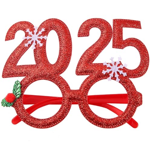 ESTCNK 2025 Brille Neujahr Party Requisiten Cosplay Kostüme Papier Stirnband für Bühne von ESTCNK