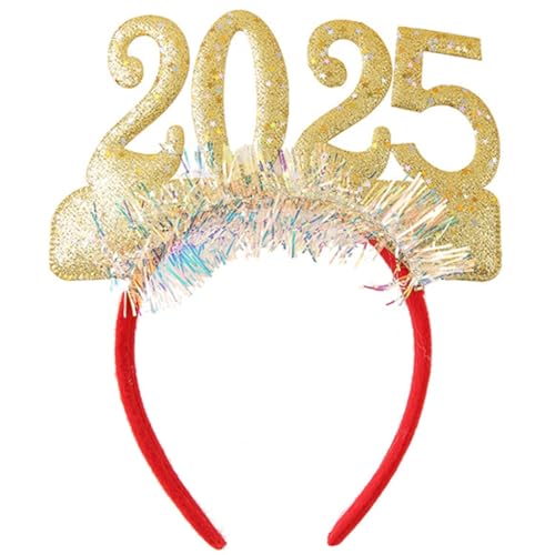 ESTCNK 2025 Brille Neujahr Party Requisiten Cosplay Kostüme Papier Stirnband für Bühne von ESTCNK