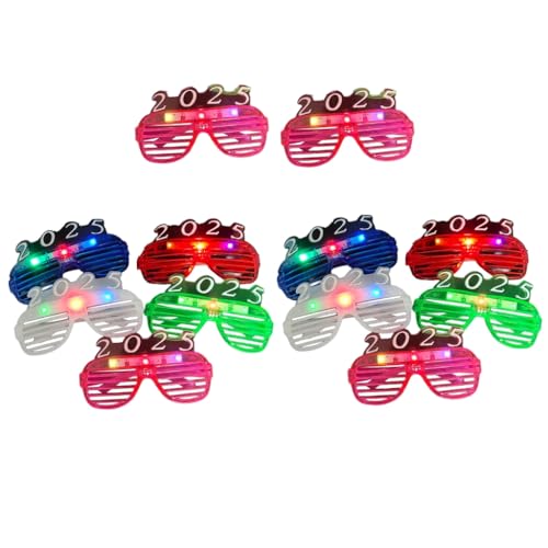 ESTCNK Jahr 2025 Feier Party Brille LED Brille Erwachsene Kinder Party Brillen von ESTCNK