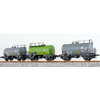 ESU 36200 H0 3-teil. Kesselwagen-Set Deutz IVG, grau, grün, grau, DB, Ep III von ESU