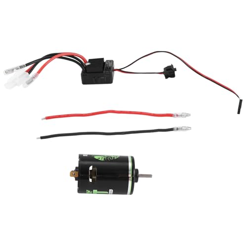 540 Brushed Motor 27T mit 1060 Brushed ESC 60A 2-3S LiPo Wasserdichter Elektrischer Geschwindigkeitsregler für RC 1/10 Car von ESUSO