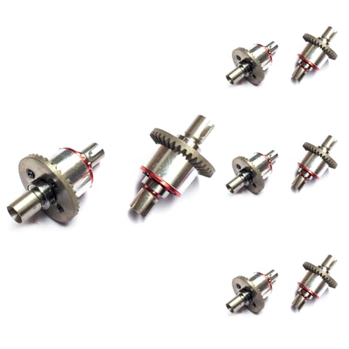 ESUSO 10 x Vollmetall-Differentialgetriebe-Upgrade-Teile für 144001 124019 124018 RC Auto-Ersatzzubehör von ESUSO