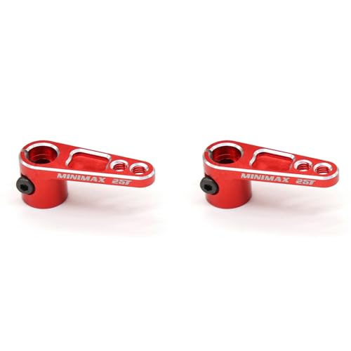 ESUSO 2 x CNC-Aluminium-Lenkarme für TRX4 RC Crawler Truck, Rot, 25T von ESUSO