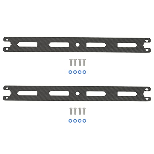 ESUSO 2 x Kohlefaser-Platte für den zweiten Boden TT02 TT02B TT-02 TT-02B 1/10 RC Auto Upgrade Teile Zubehör von ESUSO