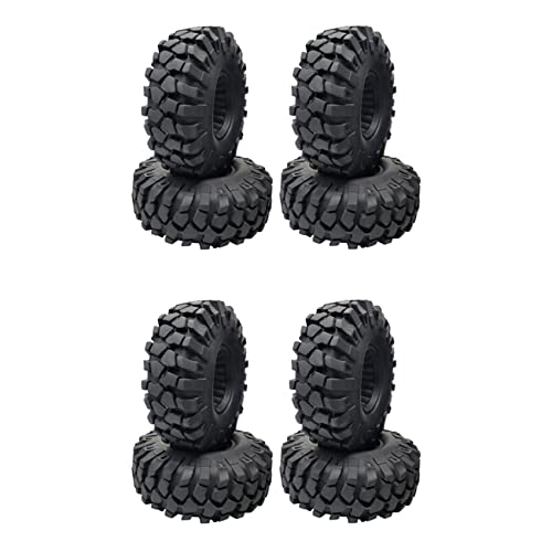 ESUSO Gummireifen, 4,8 cm, 1,9 Zoll, 108 x 40 mm, für 1/10 RC Crawler TRX4 Axial SCX10 III AXI03007 90046, 8 Stück von ESUSO