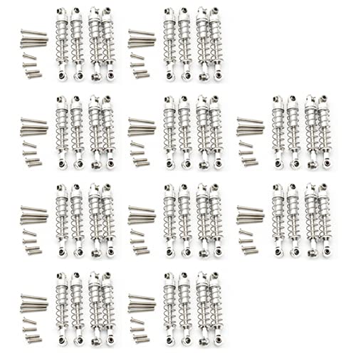 ESUSO Metalldämpfer für C14, C24, C34, MN, D90, D91, D96, D99, D99S, MN90, MN99S, RC-Auto-Upgrade-Teile, Silber, 40 Stück von ESUSO