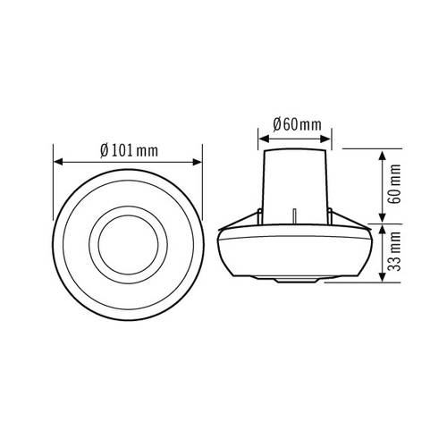 ESYLUX EB10431708 Decken-Bewegungsmelder Weiß IP40 von ESYLUX