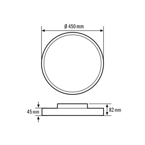 ESYLUX EO10850592 EO10850592 LED-Deckenleuchte LED Weiß von ESYLUX