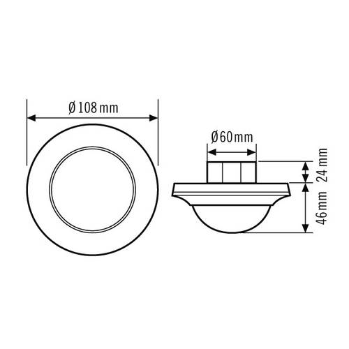 ESYLUX EP10425257 Decken-Präsenzmelder Schwarz IP20 von ESYLUX