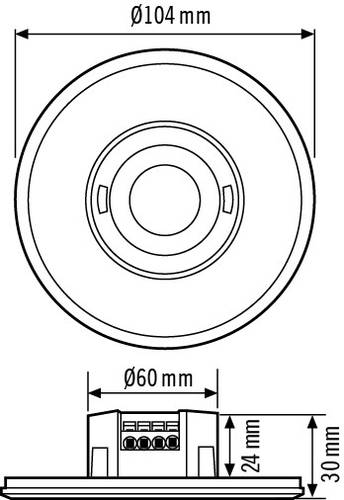 ESYLUX EP10428746 Decken-Präsenzmelder Schwarz IP20 von ESYLUX