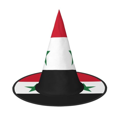 ETASUIOL Flagge der Syrischen Arabischen Republik, Zauberer-Halloween-Hüte, unverzichtbar, bequem, leicht und faltbar von ETASUIOL