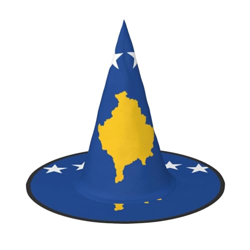 ETASUIOL Hexenhüte mit Flagge des Kosovo-Zauberers, unverzichtbar, bequem, leicht und faltbar von ETASUIOL