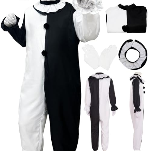 ETEBAS Clown-Kostüm, Cosplay, Clown-Outfit, Film, keine Kopfbedeckung, für Erwachsene, Halloween (XXL) von ETEBAS