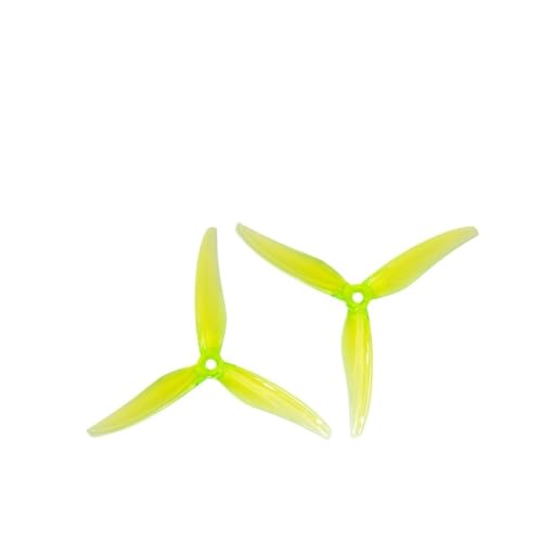 ETLIN 24 Paare (24CW+24CCW) 5-Zoll-3-Blatt-Propeller Quadcopter-Blätter for FPV-Drohnenmotoren(Fluorescent Green) von ETLIN