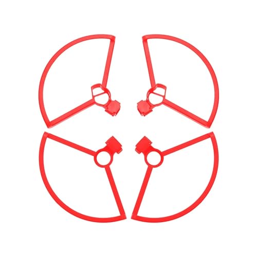 ETLIN 4 stücke Quick Release Propeller Schutz for ~ DJI Mavic Mini 2/SE Drone Zubehör Requisiten Klinge Schutz Ring Abdeckung Schutzhülle Kit (Size : Red) von ETLIN