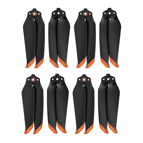 ETLIN Der Drohnenpropeller ist for Da~Jiangyu MAVIC AIR2/2S Geräuschreduzierungsflügel-Faltblattzubehör geeignet(Orange 4 pairs) von ETLIN