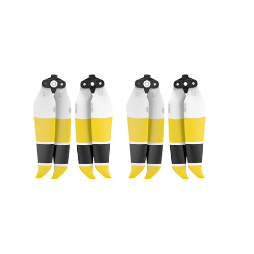 ETLIN Der Drohnenpropeller ist for Da~Jiangyu MAVIC AIR2/2S Geräuschreduzierungsflügel-Faltblattzubehör geeignet(Yellow black and white 2 pairs) von ETLIN